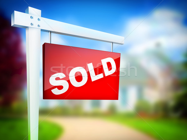 Sign - Sold Stock photo © RAStudio