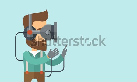 Virtual relaity headset. Stock photo © RAStudio