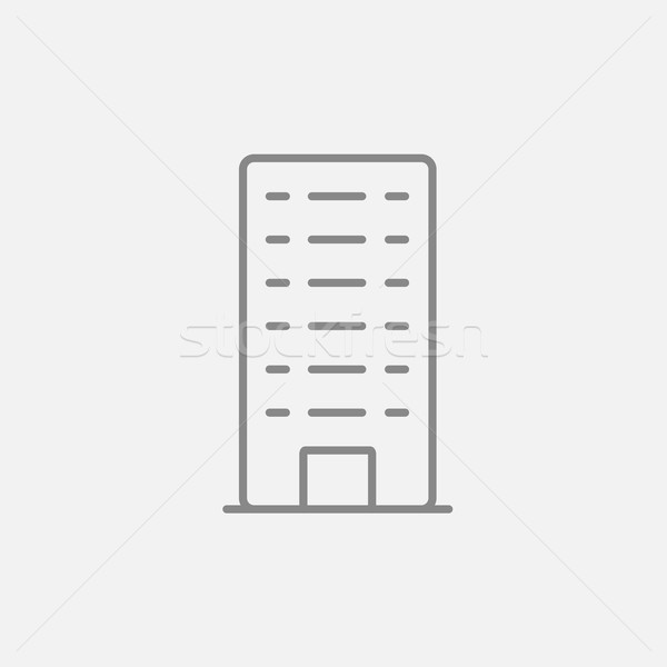 Residential building line icon. Stock photo © RAStudio