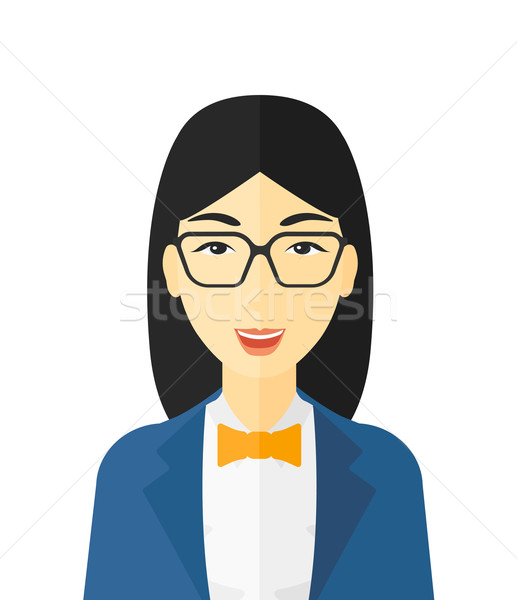 Cheerful woman laughing ecstatically. Stock photo © RAStudio