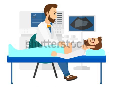 Patient under ultrasound examination. Stock photo © RAStudio