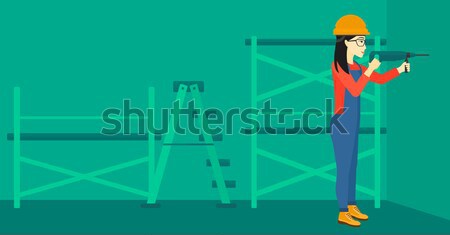 Stock photo: Constructor with perforator.