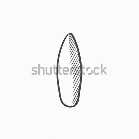Surfboard sketch icon. Stock photo © RAStudio