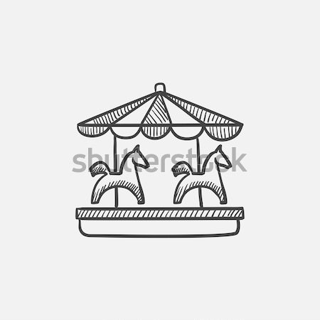 Merry-go-round Sketch 3d model