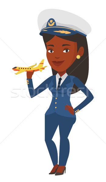 航空公司 飛行員 模型 飛機 年輕 商業照片 © RAStudio