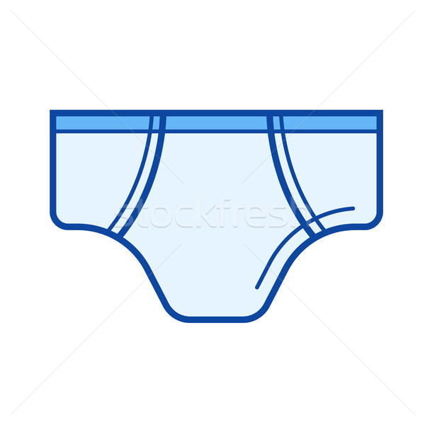 Brief pants line icon. Stock photo © RAStudio