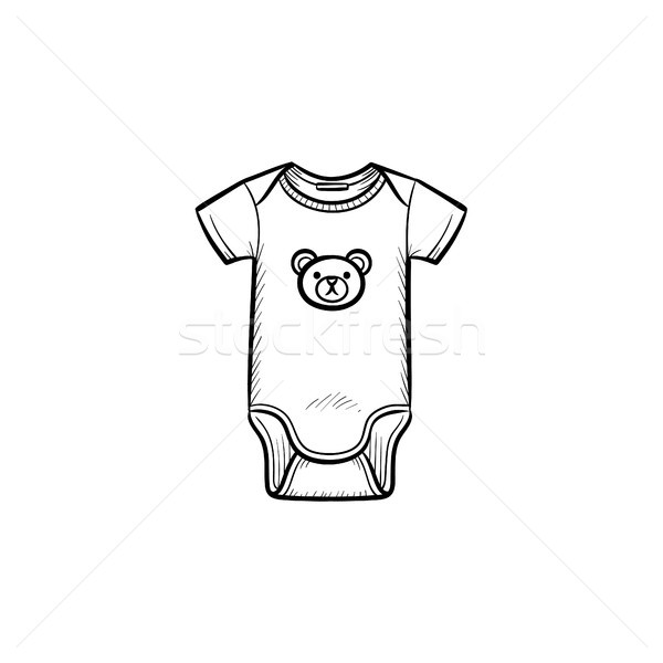 Kid's wear hand drawn outline doodle icon. Stock photo © RAStudio