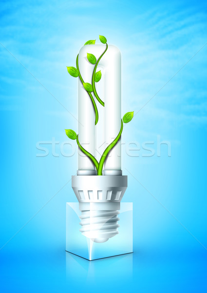 Luminous Bulb With Plant Stock photo © RAStudio