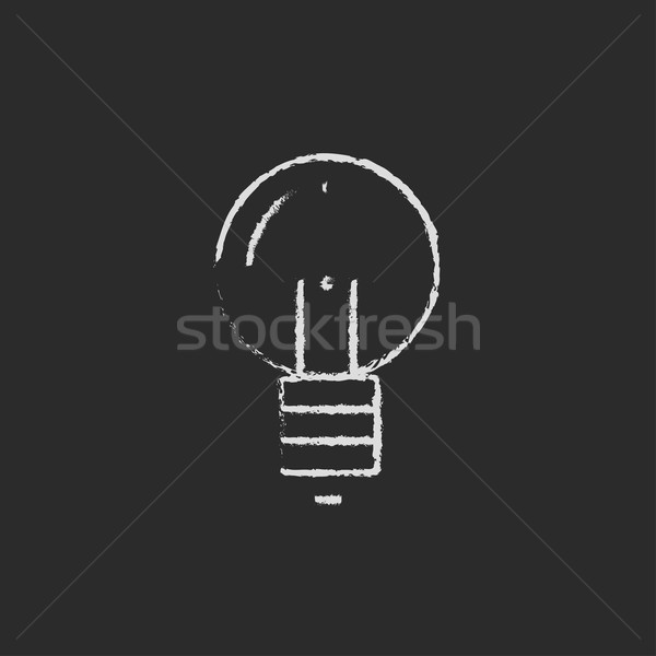Light bulb drawn in chalk Stock photo © RAStudio