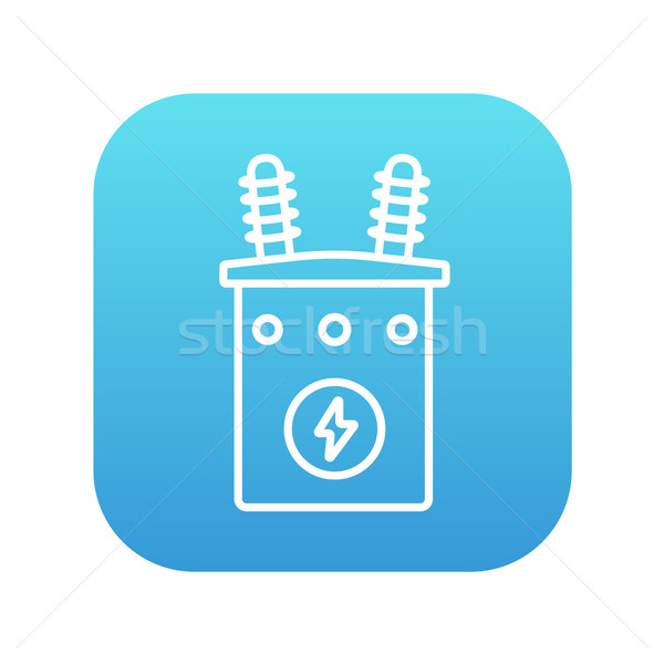 High voltage transformer line icon. Stock photo © RAStudio