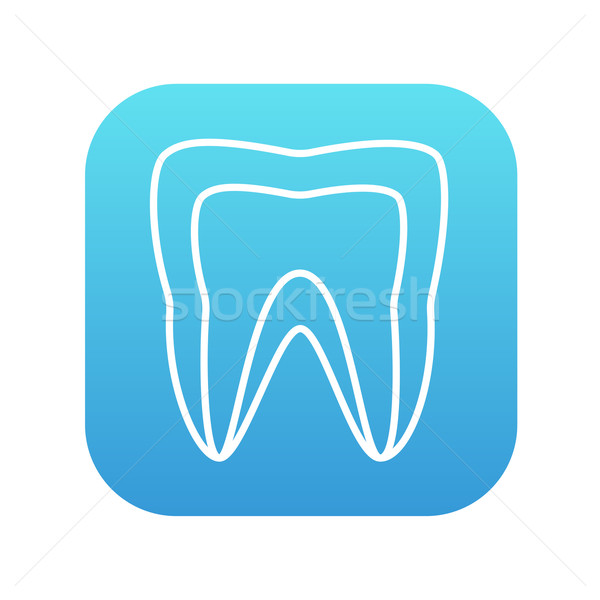 Molar tooth line icon. Stock photo © RAStudio