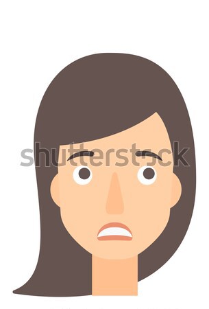 Gritando agresivo mujer vector diseno ilustración Foto stock © RAStudio