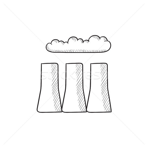 Factory pipes sketch icon Stock photo © RAStudio