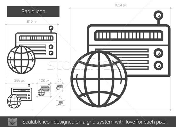 Radio line icon. Stock photo © RAStudio