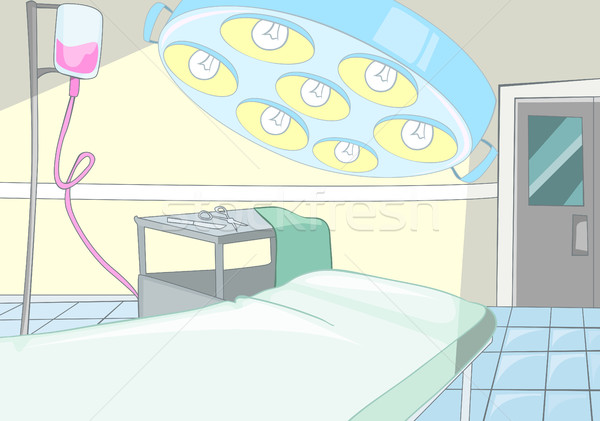 Desen animat camera de operare interior medical Imagine de stoc © RAStudio