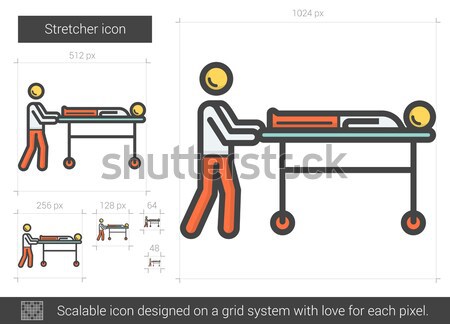 Stretcher line icon. Stock photo © RAStudio