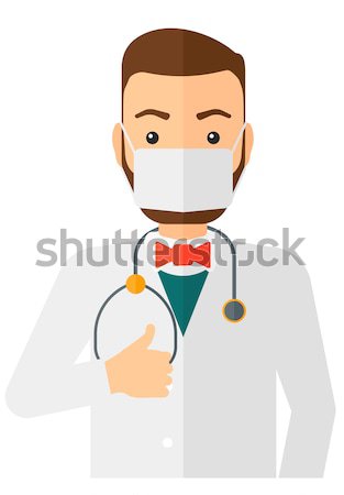 [[stock_photo]]: Colère · tête · médecin · pointant