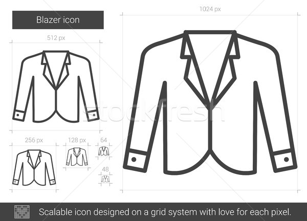 Blazer line icon. Stock photo © RAStudio