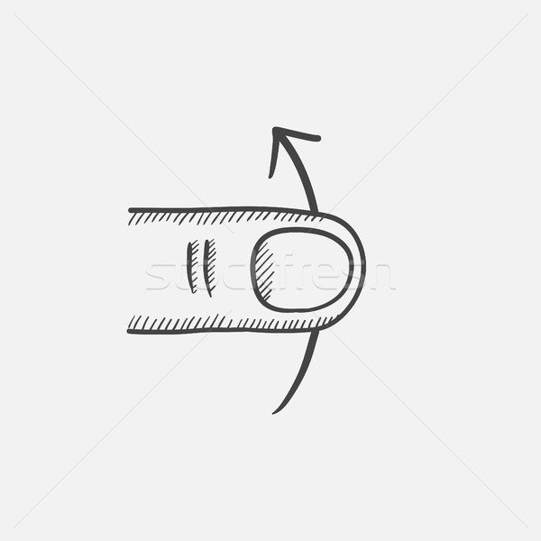 Touch screen gesture sketch icon. Stock photo © RAStudio