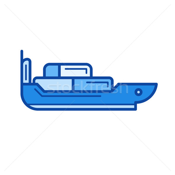 Motor boat line icon. Stock photo © RAStudio