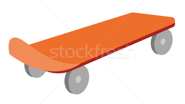 Skateboard vector cartoon illustratie geïsoleerd witte Stockfoto © RAStudio