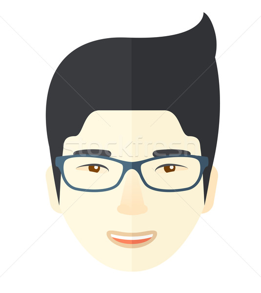 ázsiai arc fiatal profi visel szemüveg Stock fotó © RAStudio