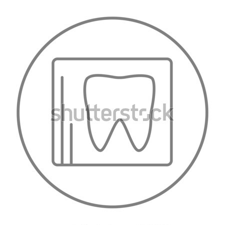 X-ray of tooth line icon. Stock photo © RAStudio