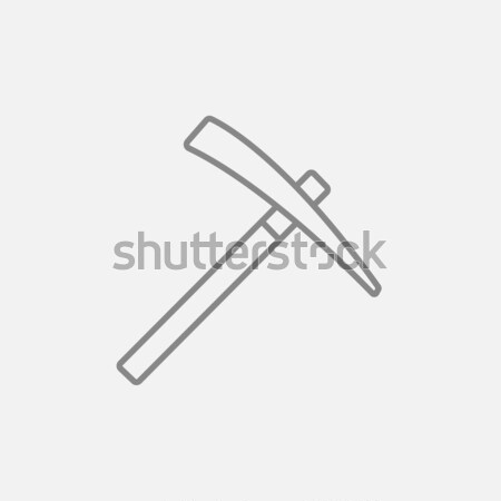 Pickax line icon. Stock photo © RAStudio