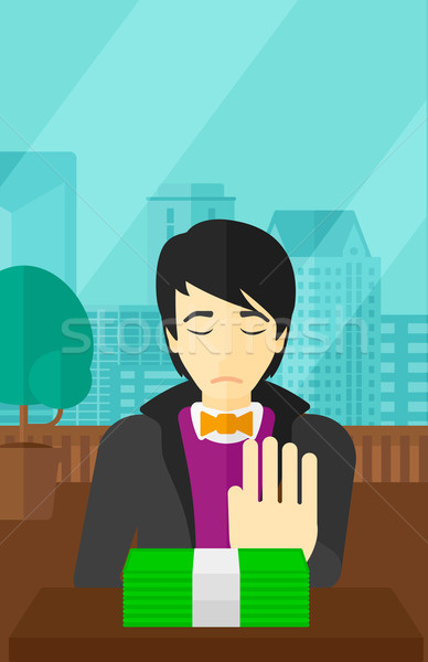 Man refusing bribe. Stock photo © RAStudio