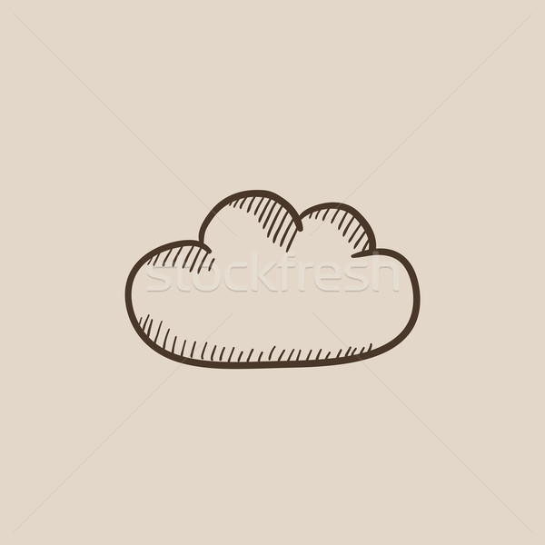 Cloud computing sketch icon. Stock photo © RAStudio