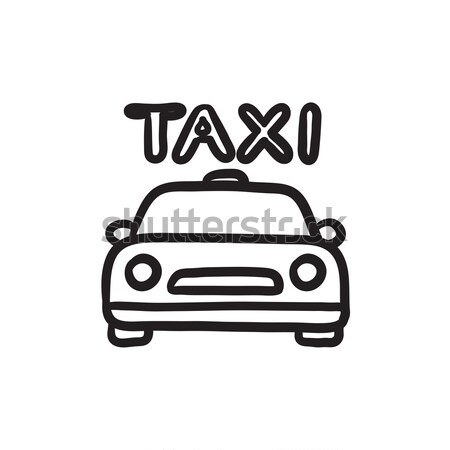 Police car sketch icon. Stock photo © RAStudio