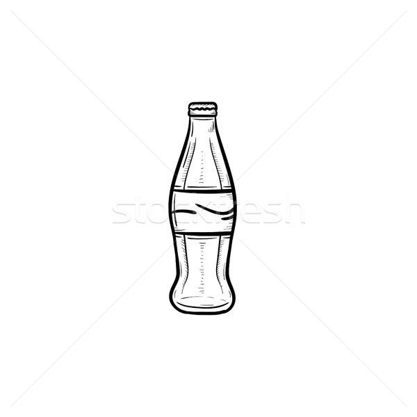 Soft drink sketch icona contorno doodle Foto d'archivio © RAStudio