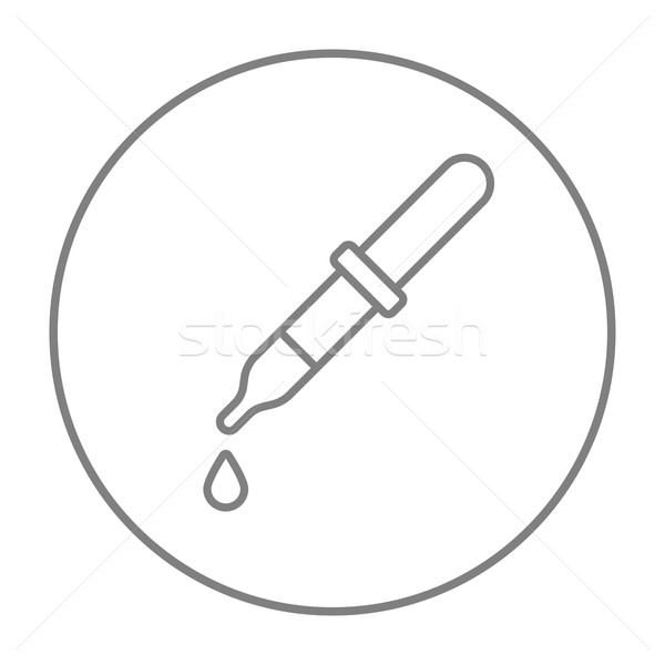 Pipette line icon. Stock photo © RAStudio