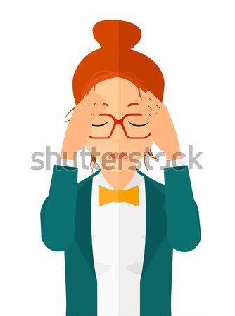 Woman with injured head. Stock photo © RAStudio
