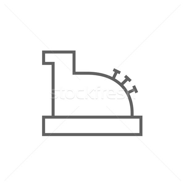 Cash register machine line icon. Stock photo © RAStudio