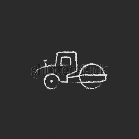 Road roller line icon. Stock photo © RAStudio