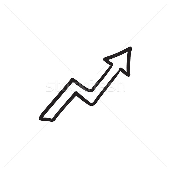 Arrow upward sketch icon. Stock photo © RAStudio