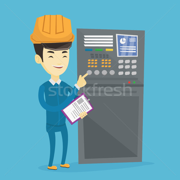 Engineer standing near control panel. Stock photo © RAStudio