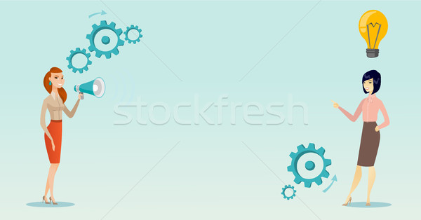 Announcement for business idea vector illustration Stock photo © RAStudio