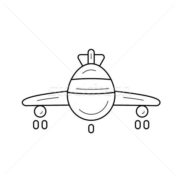 Airplane line icon. Stock photo © RAStudio