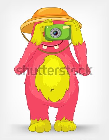 Funny Monster. Engry. Stock photo © RAStudio
