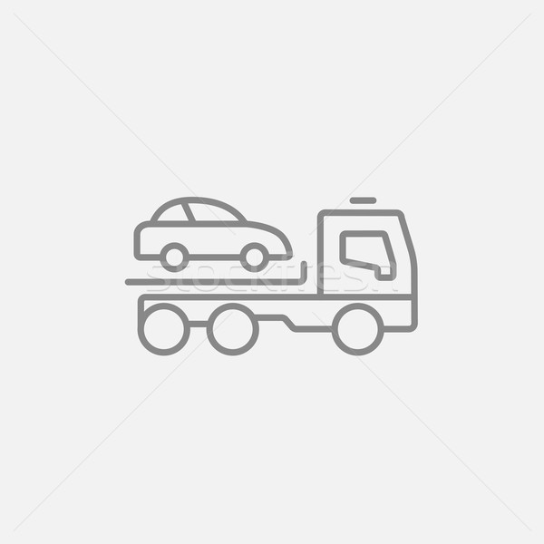 Car towing truck line icon. Stock photo © RAStudio