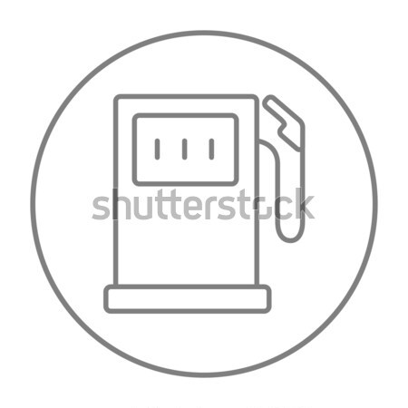 Gas station line icon. Stock photo © RAStudio