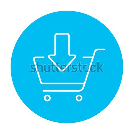 Online shopping cart line icon. Stock photo © RAStudio