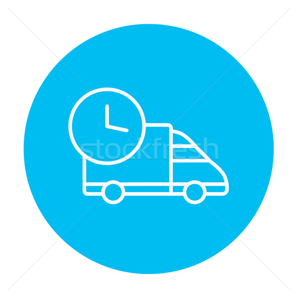 Delivery truck line icon. Stock photo © RAStudio