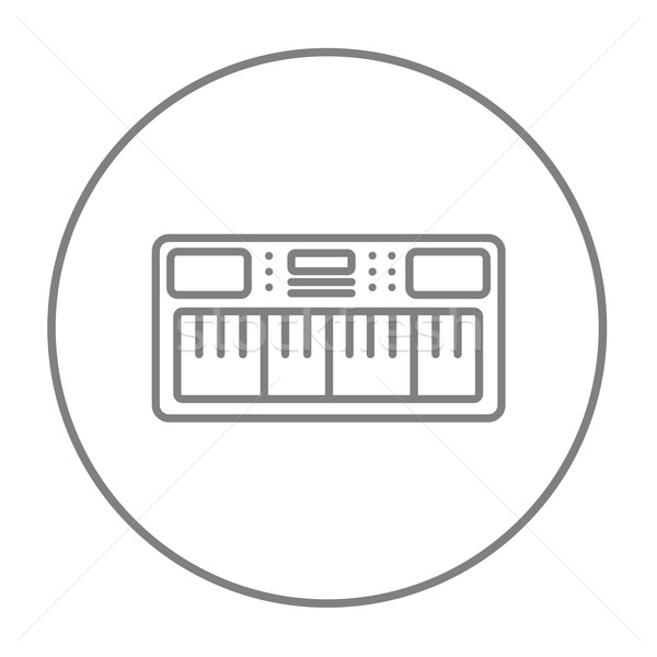 Synthesizer line icon. Stock photo © RAStudio