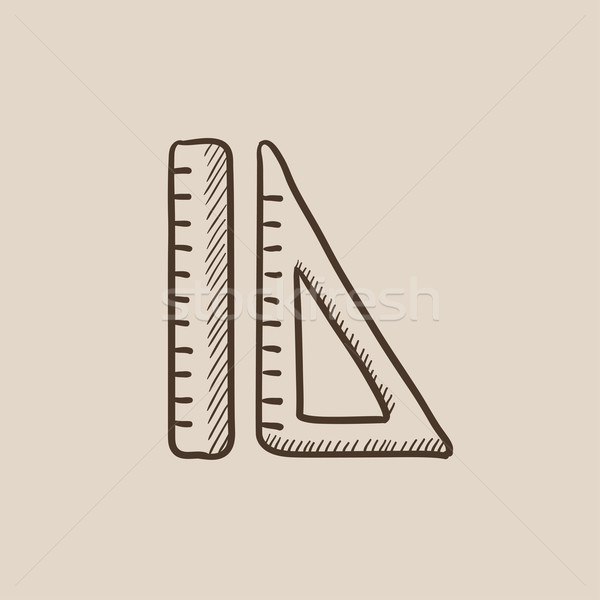 Rulers sketch icon. Stock photo © RAStudio