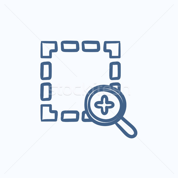 Zoom in sketch icon. Stock photo © RAStudio