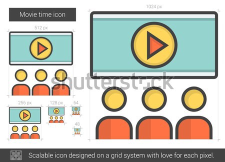 Movie time line icon. Stock photo © RAStudio