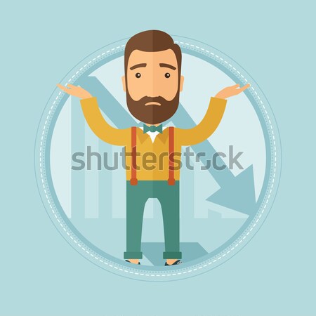 Businessman holding cogwheel above his head. Stock photo © RAStudio